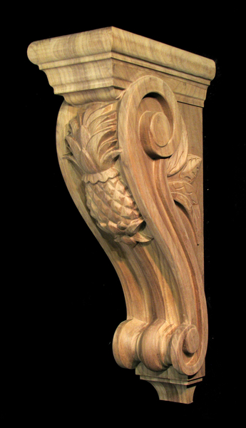 Corbel - Classic Pineapple - Large Carved Wood