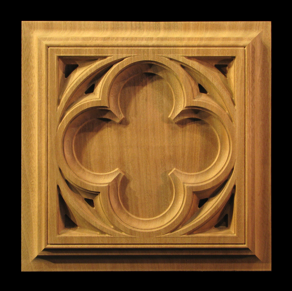 Image Medallion - Gothic Quatrefoil Square