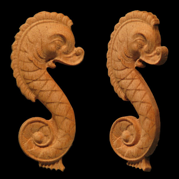 Image Old World Seahorse Onlay