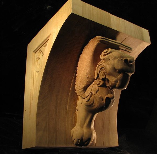 winged lion corbel 16