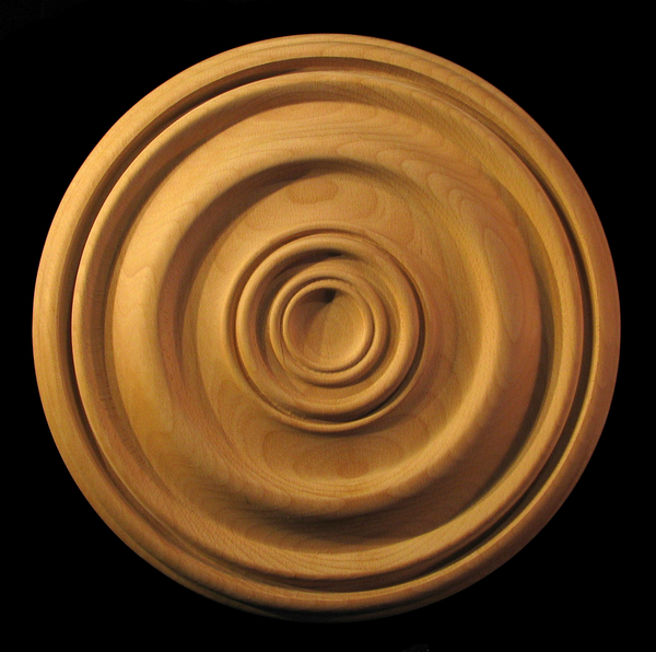 Medallion - Bullseye #13 Carved Wood