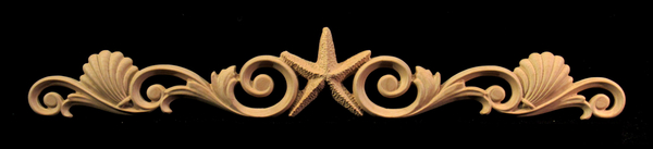 Image Onlay - Starfish and Jubilee Shell with Scrollwork