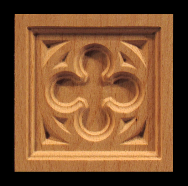 Image Corner Block - Gothic Quatrefoil