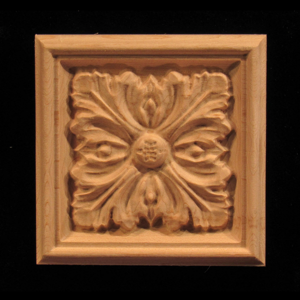 Image Plaque - Acanthus 4 Leaves