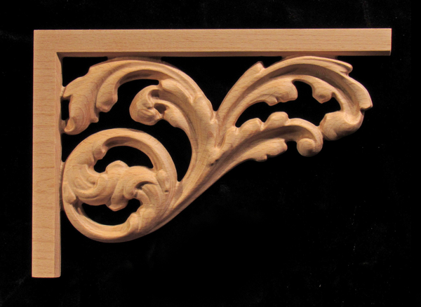 Image Stair Bracket - Acanthus Whimsey