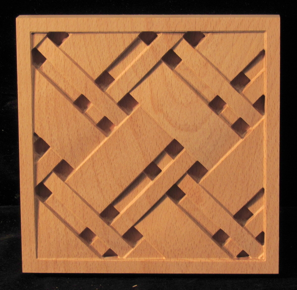 Image Corner Block - Tartan Weave