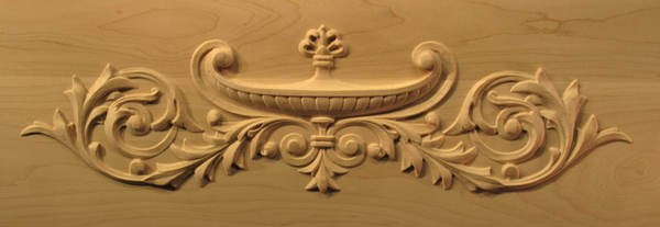 Image Urn and Scrollwork Reproduction