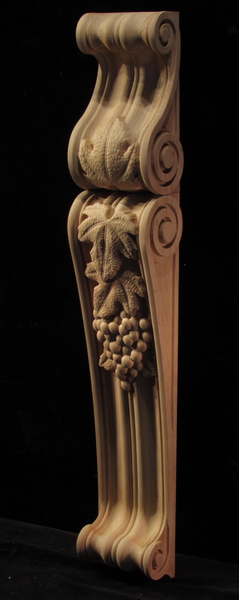 Image Grape Corbel Set - Cabinet Detail