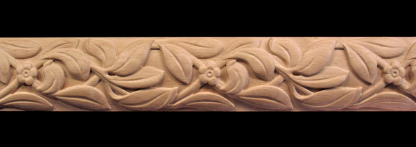 Image Moulding - Running Floral and Leaves