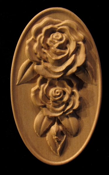 Image Onlay - Rose Drop Oval