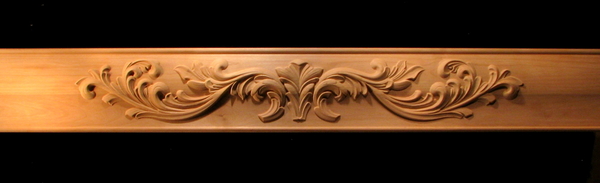 Image Range Hood Apron Panel - Scrollwork #1