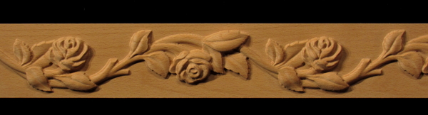 Image Frieze Onlay - Running Roses