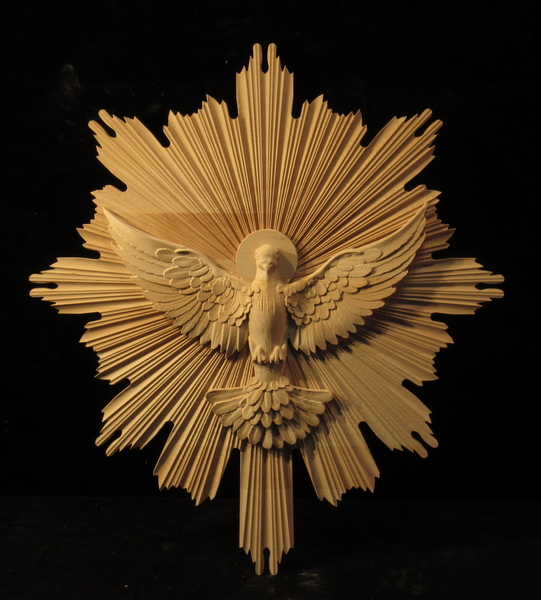 Image Holy Spirit Dove and Aureole (Rays of Light)