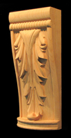 Image Flat-Back Decorative Wood Capitals